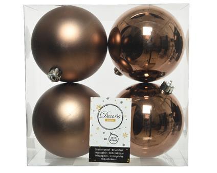 Palline natale 4 pezzi diametro 10cm colore noce Kaemingk - Brico Sapiens - L' evoluzione del fai da te Palline natale 4 pezzi diametro 10cm colore noce Kaemingk - Brico Sapiens - L' evoluzione del fai da te